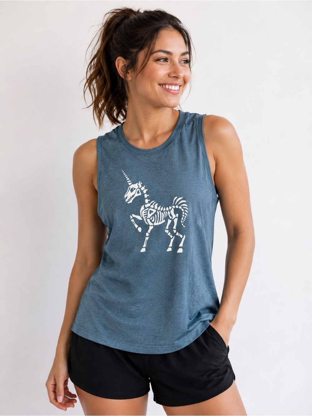CVG Skeleton Unicorn Tank Top NWOT